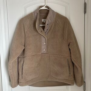 LOFT Lou & Grey Pullover Fleece Jacket/Sweatshirt Size Medium